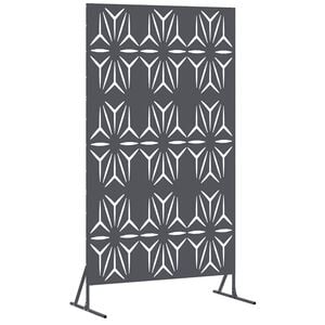 vidaXL Zaslon za privatnost 100 x 50 x 180 cm Čelik Antracit