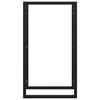 vidaXL Stalak za drva za ogrjev mat crni 50x28x94 cm čelični