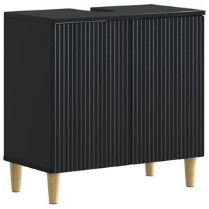 vidaXL Kupaonski ormarić za sudoper ARNHEM Crna 59,5 x 31,5 x 59 cm
