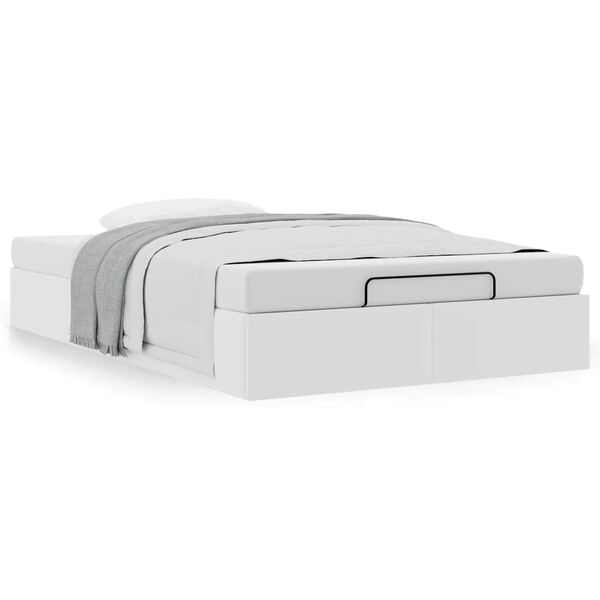 vidaXL Okvir kreveta bez madraca bijeli 120x200 cm od umjetne kože