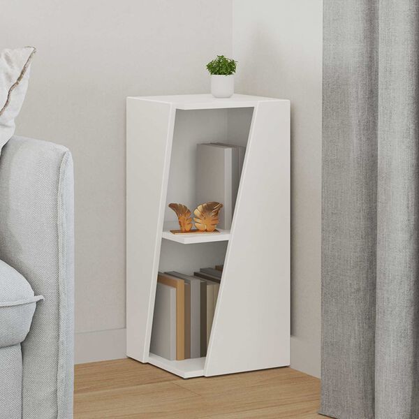 vidaXL Bočna polica Bijelo 33 x 32 x 70,5 cm Konstruirano drvo