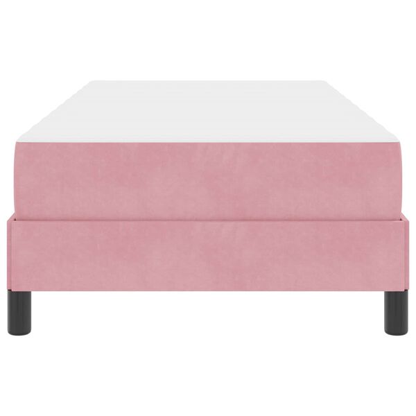 vidaXL Krevet s opruga kutije s madracem Ružičasta 80 x 200 cm tkanina
