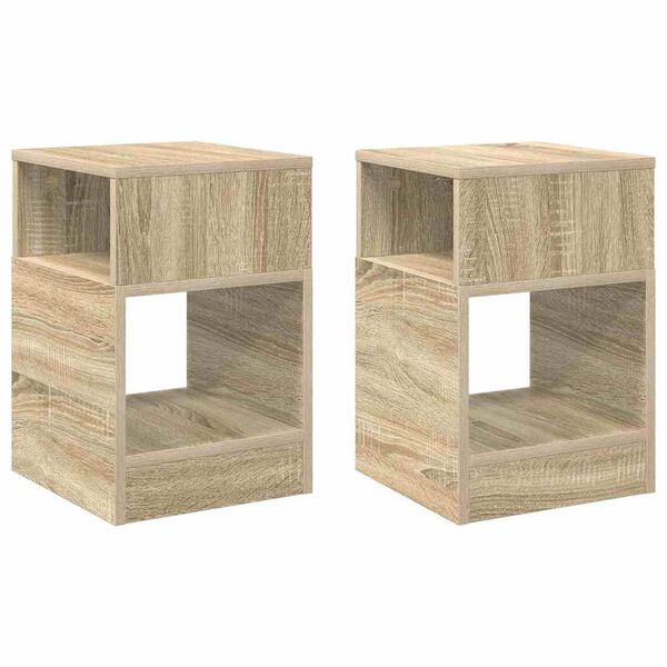 vidaXL Konačna Stolić 2 pcs Sonoma hrast 30,5 x 30 x 45 cm