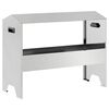 vidaXL Hranilica za stoku Srebrna 79 x 35 x 62 cm 15 kg