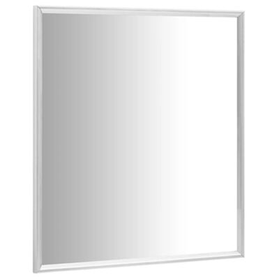 vidaXL Ogledalo srebrno 50 x 50 cm