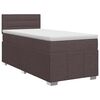 vidaXL Boxspring krevet s madracem Tamno smeđa 90 x 200 cm Tkanina