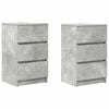 vidaXL Noćni ormarići s 3 ladice 2 kom beton sivi 39x35x65 cm