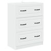 vidaXL Ormar s ladicama Bijela 66 x 34,5 x 87 cm Konstruirano drvo