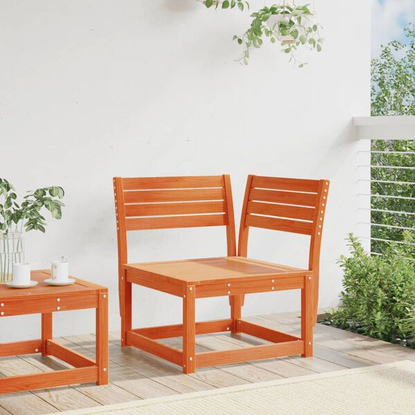 vidaXL Kutna vrtna sofa vo&scaron;tano smeđa 73x73x78 cm od masivne borovine