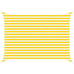 vidaXL Jedro za sunce Žuta i bijela 3,5 x 2,5 m 100% poliester Oxford