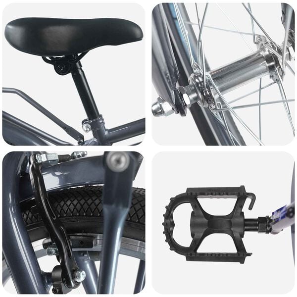 vidaXL Dječji Bicikl 20 Inča za djecu od 6 do 11 godina Tamno siva