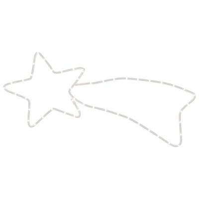 vidaXL Božićna figura zvijezde padalice 48 LED topla bijela 65 x 28 cm