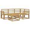 vidaXL Set vanjskih sofa 5 pcs Bijela 59 x 59 x 37 cm