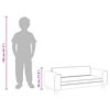vidaXL Dječja sofa s tabureom smeđa 100 x 50 x 30 cm od umjetne kože
