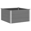 vidaXL Vrtna Posuda za Sadnju WPC 100x100x54 cm Siva