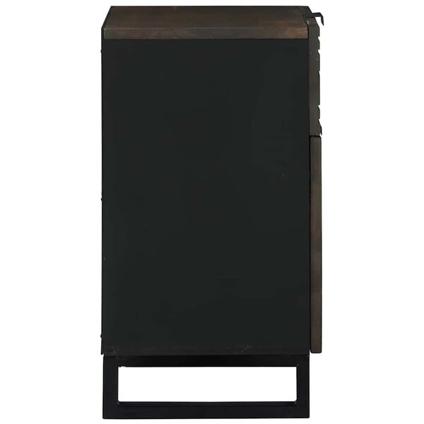 vidaXL Noćni ormar s ladicama Orah 50 x 33 x 60 cm Čvrsto drvo akacije