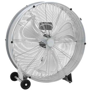 vidaXL Bubnjasti ventilator s kotačem Srebrna 79 x 37 x 82 cm Aluminij