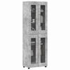 vidaXL Highboard s policom FLORIN Betonski sivi 60 x 35 x 182 cm