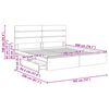 vidaXL Krevet s od storage Sonoma hrast 180 x 200 cm Konstruirano drvo
