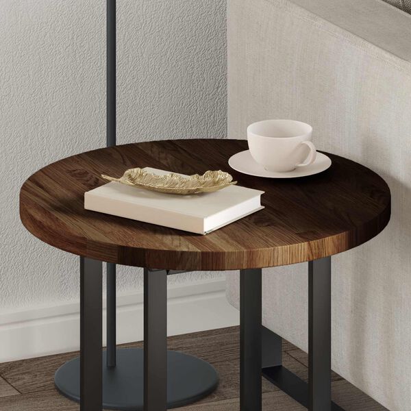 vidaXL Gornji dio stola Svijetlosmeđa &Oslash; 50 x 2,5 cm