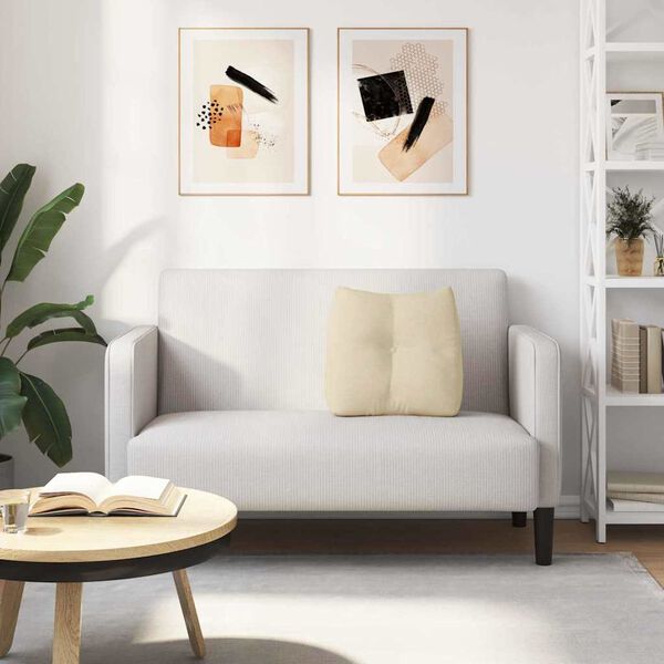 vidaXL Jastuk za leđa Krema 45 x 24 x 50 cm tkanina