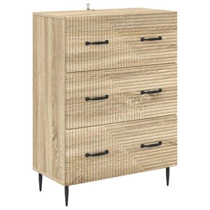 vidaXL Ormar s ladicama Hrast sonoma 66 x 34,5 x 89,5 cm