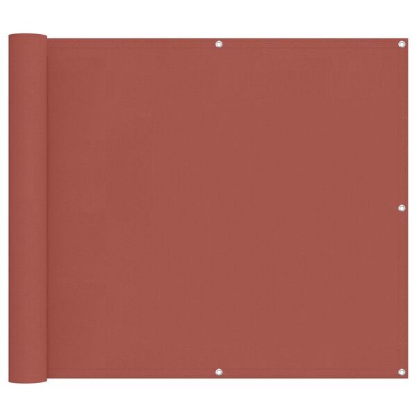 vidaXL Balcony ekran Terakota 100 x 300 cm Oxford tkanina