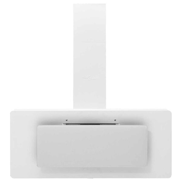 vidaXL Zidna napa 90 cm od nehrđajućeg čelika i kaljenog stakla bijela