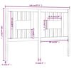 vidaXL Uzglavlje bijelo 146 x 4 x 100 cm od masivne borovine