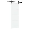 vidaXL Klizna vrata ORKDAL 83 x 232 cm Masivna borovina Bijela
