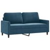 vidaXL 3-dijelni set sofa s jastucima plavi bar&scaron;unasti