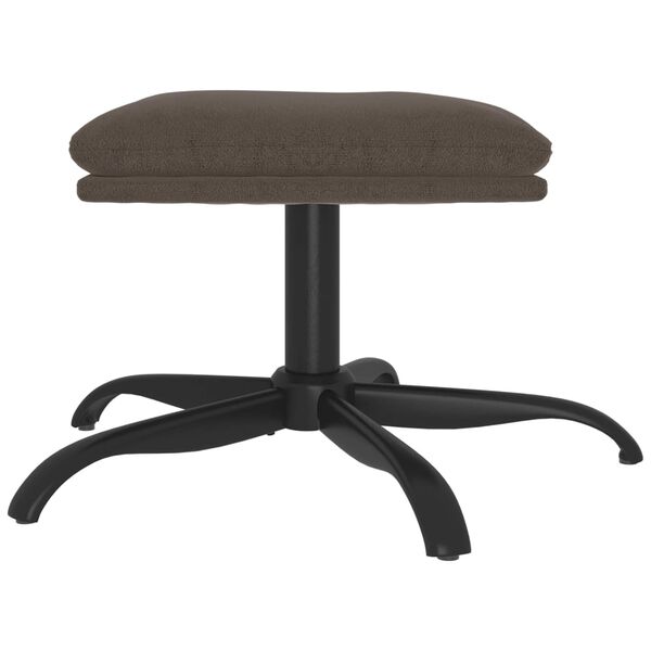 vidaXL Tabure tamnosivi 60x60x36 cm od mikrovlakana