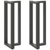 vidaXL Noge za barski stol T-oblika 2 kom antracit 40x35x(110-111) cm čelik