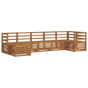 vidaXL Set vanjskih sofa 7 kom. Prirodna