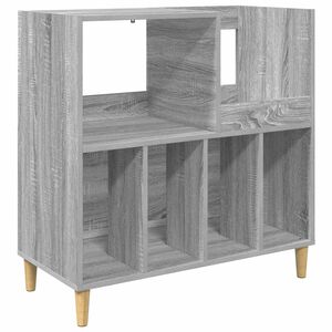 vidaXL Stalak za gramofon Siva Sonoma 82 x 39,5 x 82,5 cm