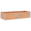 vidaXL Povi&scaron;ena vrtna gredica Smeđa 250 x 100 x 54 cm alu.