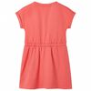 Dječja haljina s vezicom koraljne boje 92