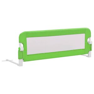 vidaXL Sigurnosna ogradica za dječji krevet zelena 120x42 cm poliester