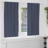 vidaXL Zavjese za blackout s prstenovima 2 pcs Antracit 175 x 140 cm