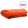 vidaXL Cerada 650g / m² Narančasta 5 x 5 m Platno s PVC premazom