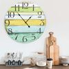325185 vidaXL Wall Clock Multicolour 60 cm MDF
