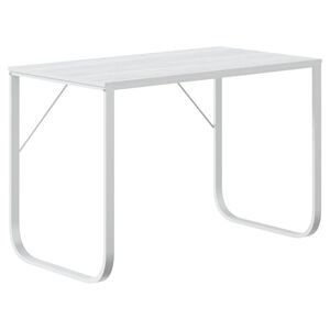 vidaXL Stol za računalo bijeli 110 x 60 x 73 cm od iverice