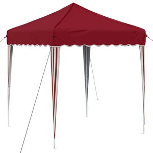 vidaXL Rastezljivi &scaron;ator za zabave 195 x 195 x 245 cm Tamno crvena