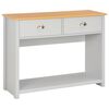 vidaXL Konzolni stol sivi 97 x 35 x 76 cm