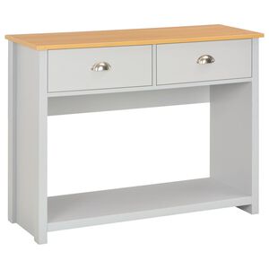 vidaXL Konzolni stol sivi 97 x 35 x 76 cm