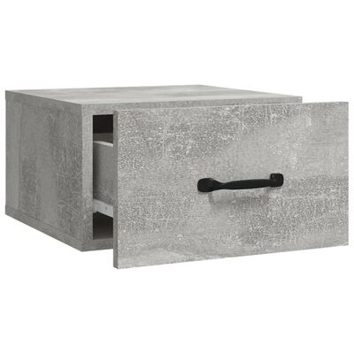 vidaXL Zidni noćni ormarići 2 kom siva boja betona 35 x 35 x 20 cm