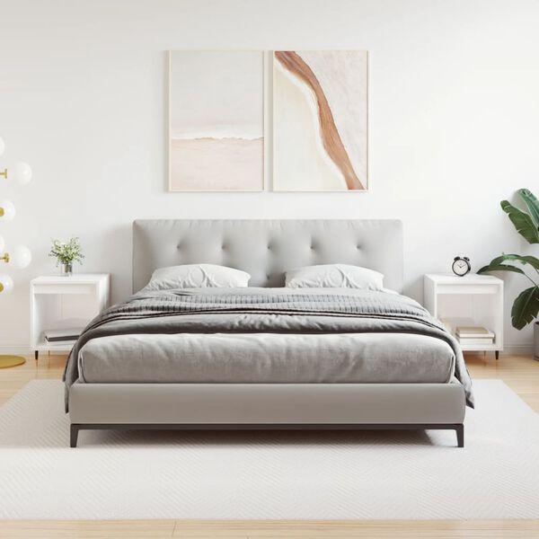 vidaXL Noćni ormarići 2 kom sjajni bijeli 40x35x50cm konstruirano drvo