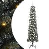 vidaXL Umjetno božićno drvce Zelena 210 cm PVC, Plastika i Čelik