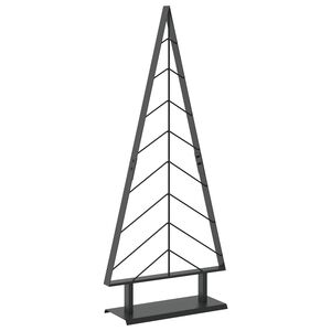 vidaXL Metalno božićno drvce sa stalkom KUOPIO 125 cm Čelik Crna