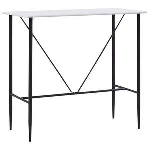 vidaXL Barski stol bijeli 120 x 60 x 110 cm MDF